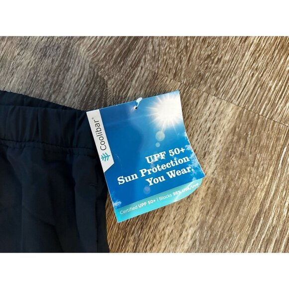 Coolibar NWT Wide Leg Culotte Pants Black Cropped UPF 50+ Women's XXL - Picture 3 of 8